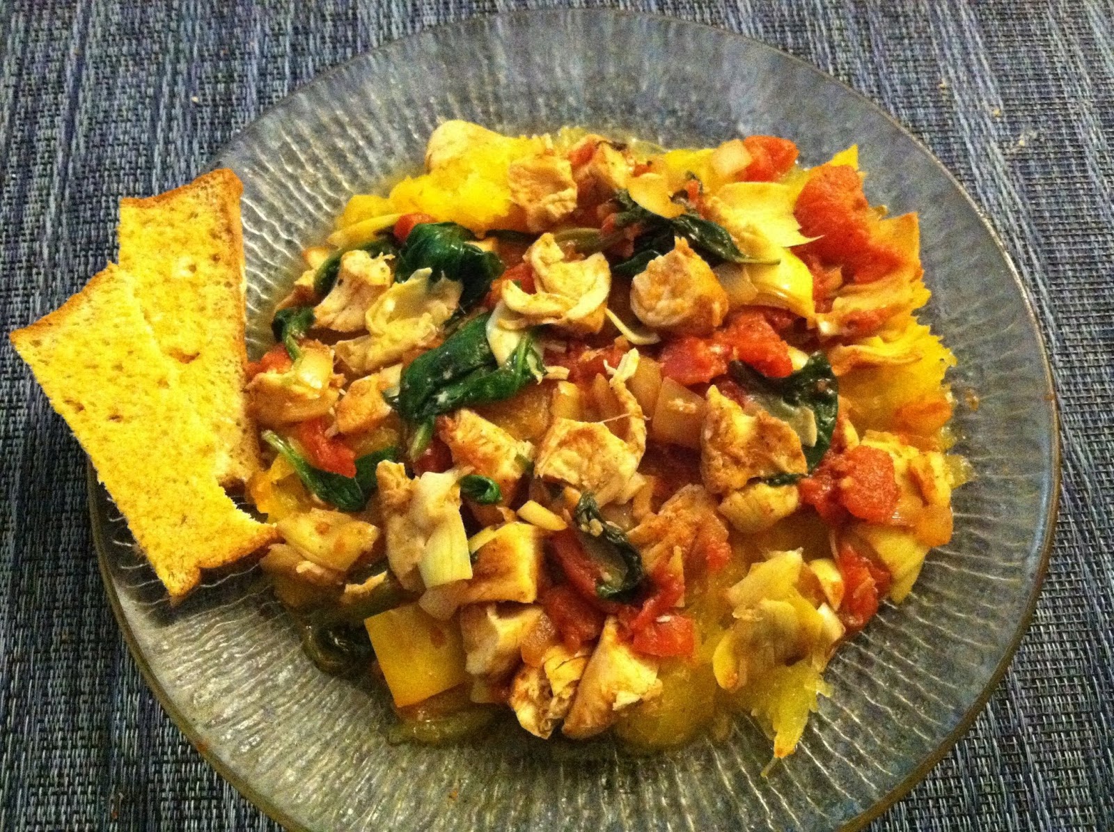 Pensive Paleo SpinachArtichoke Chicken Pasta